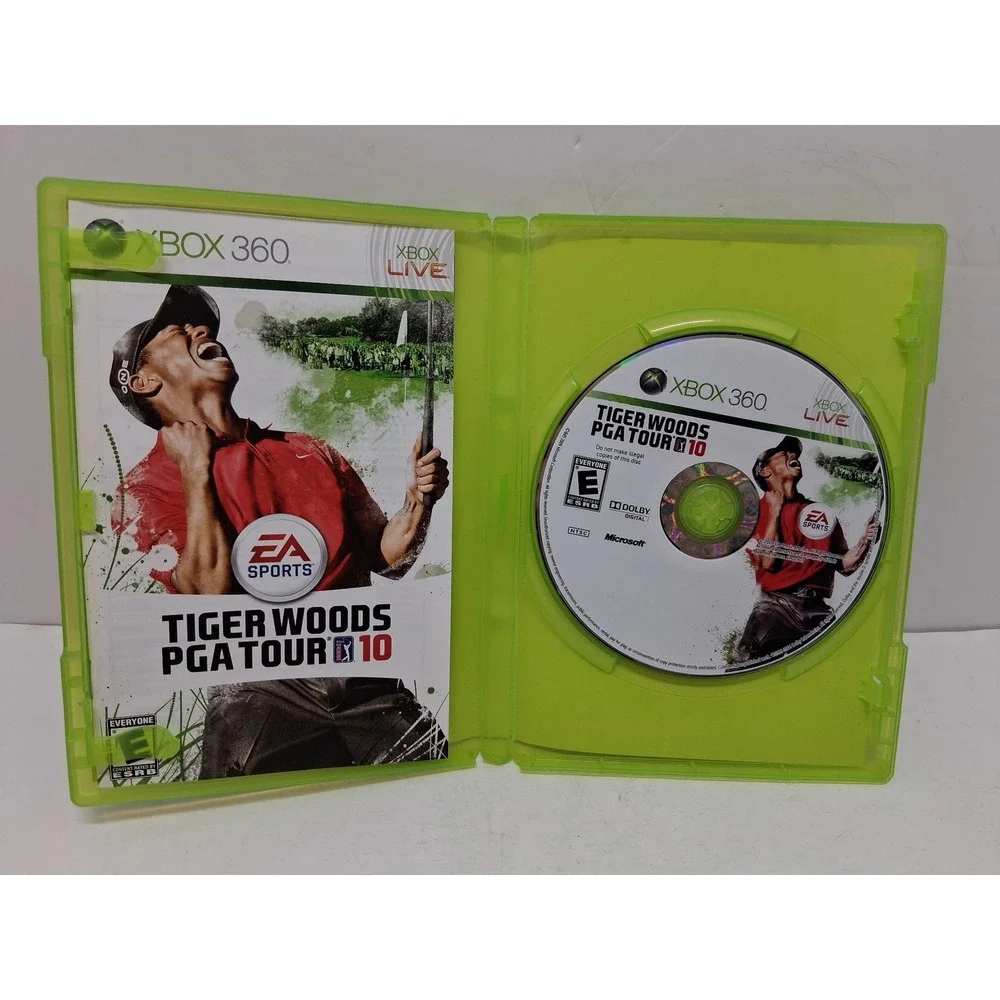 Tiger Woods PGA Tour 10 Xbox 360 EA Sports Golf Game Complete with Manual